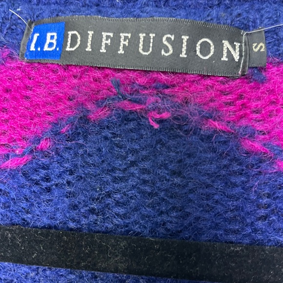 Vintage southwestern wool blend fringe cardigan - Picture 3 of 10